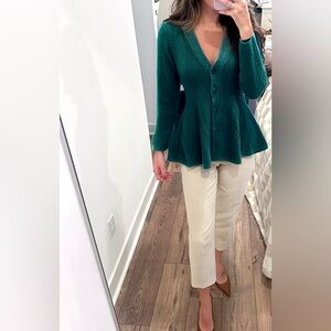 NWT! Anthropologie Maeve Turquoise Hourglass Cardigan Sweater - Multiple 🪞